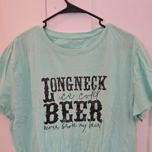 Source Unknown Light Green Graphic Tee